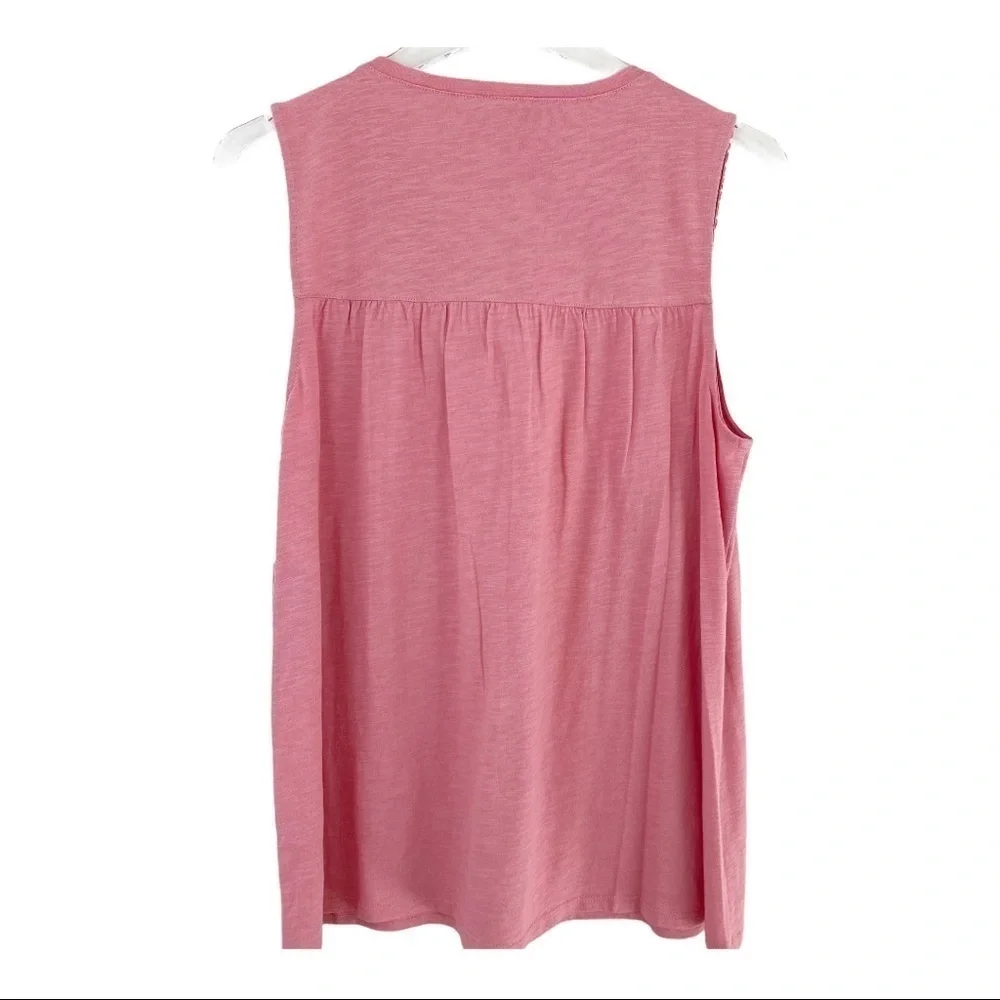 Vince Camuto Pink Embroidered Tank Top - Picture 3 of 8